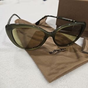 Burberry Olive Cat-Eye Sunglasses